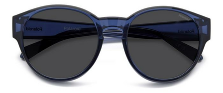 Sonnen &Uuml;berbrillen Polaroid suncover 9017 blue overzetbril