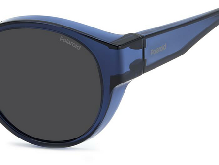 Sonnen &Uuml;berbrillen Polaroid suncover 9017 blue overzetbril