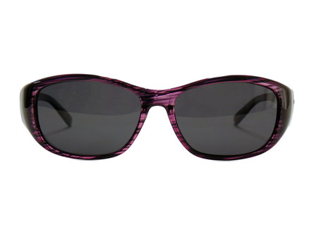 Overzet zonnebril Sonnen &Uuml;berbrillen Shield Plus Purple (model: POL500)