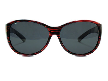 Overzet zonnebril Sonnen Überbrillen Shield Plus Red (Model: POL506)