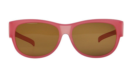 Fitover sunglasses Overzet zonnebril Sonnen &Uuml;berbrillen Wayfarer pink front VZ0023LQ