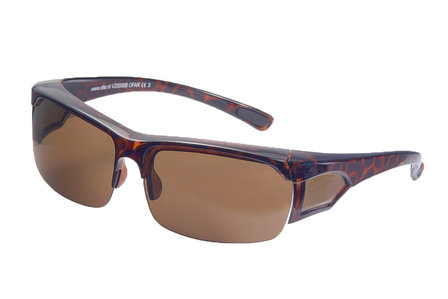 Fitover Overzetzonnebril Sonnen&uuml;berbrille Casual Semi havanna