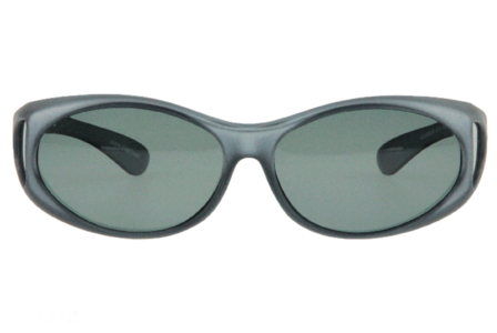 Fitover sunglasses Overzet zonnebril Sonnen &Uuml;berbrillen Fitover matte grey front