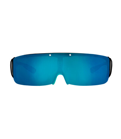  Fitover Overzetzonnebril Sonnenüberbrille with Visor Blue mirror