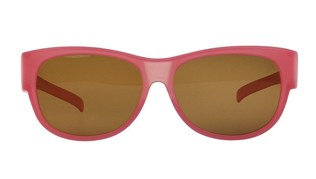 Fitover sunglasses Overzet zonnebril Sonnen Überbrillen Wayfarer pink front VZ0023LQ