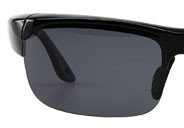  Fitover Overzetzonnebril Sonnen überbrille Semi black front 