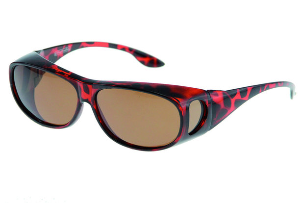 Fitover Overzetzonnebril Sonnenüberbrille Woman tortoise